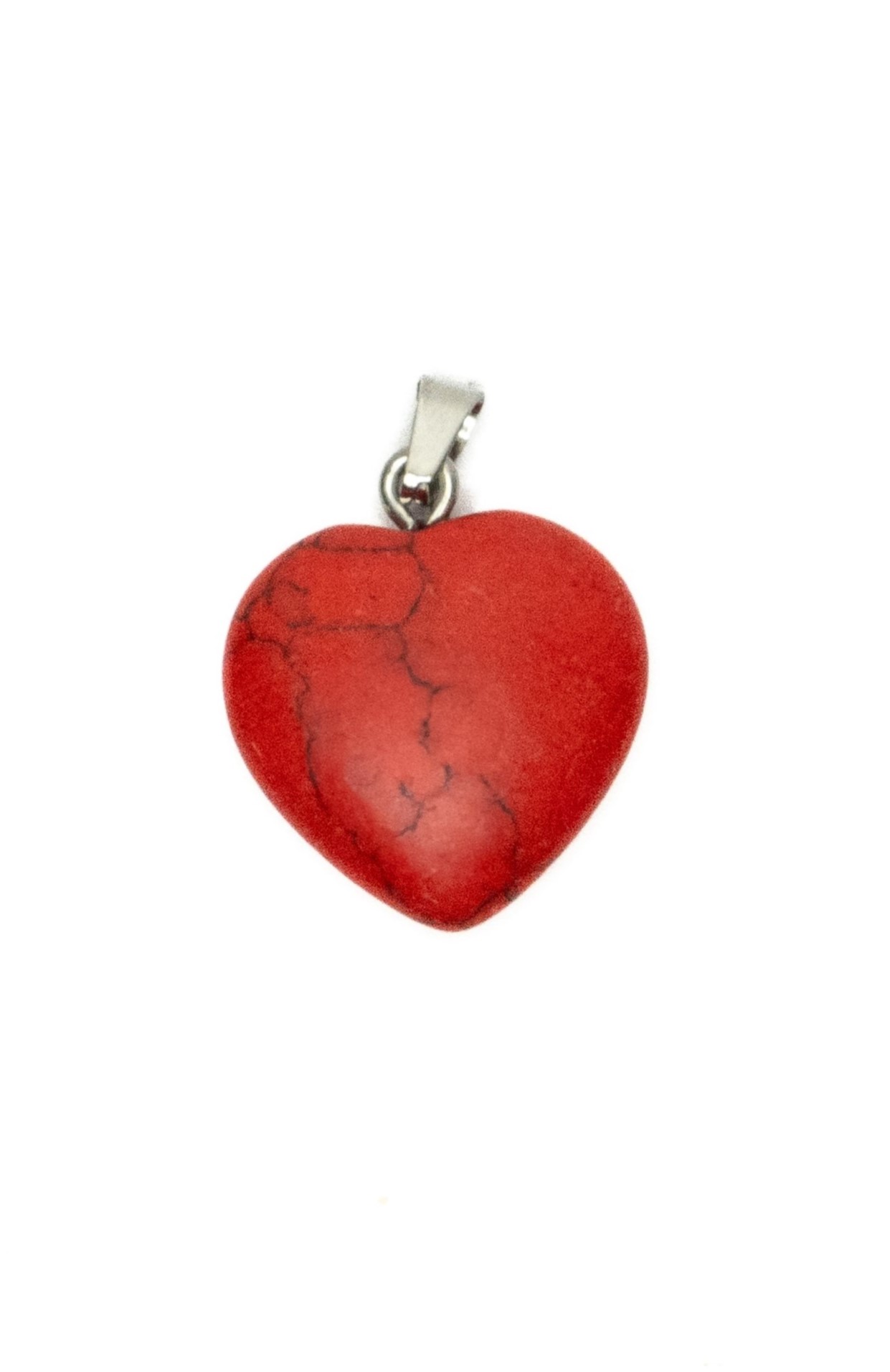 Red Howlite Heart Pendant