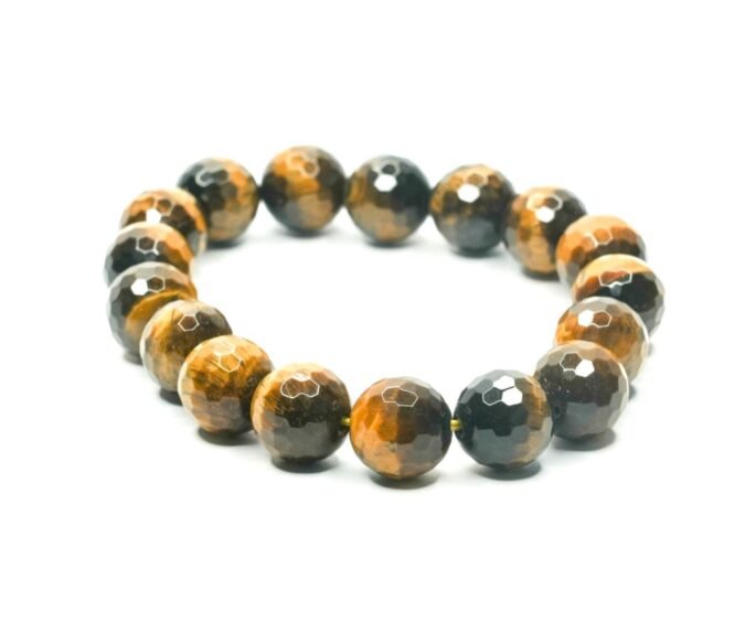 TIger eye diamond cut bracelet 1 Tiger's Eye Diamond Cut Bracelet