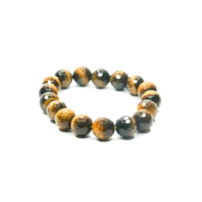 TIger eye diamond cut bracelet Tiger's Eye Diamond Cut Bracelet