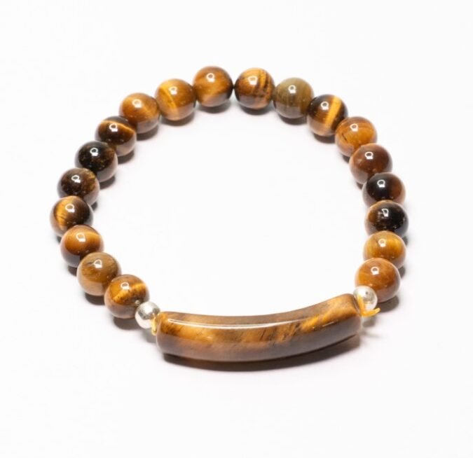 Tiger eye energy curve bracelet1 1 Tiger's Eye Energy Curve Bracelet