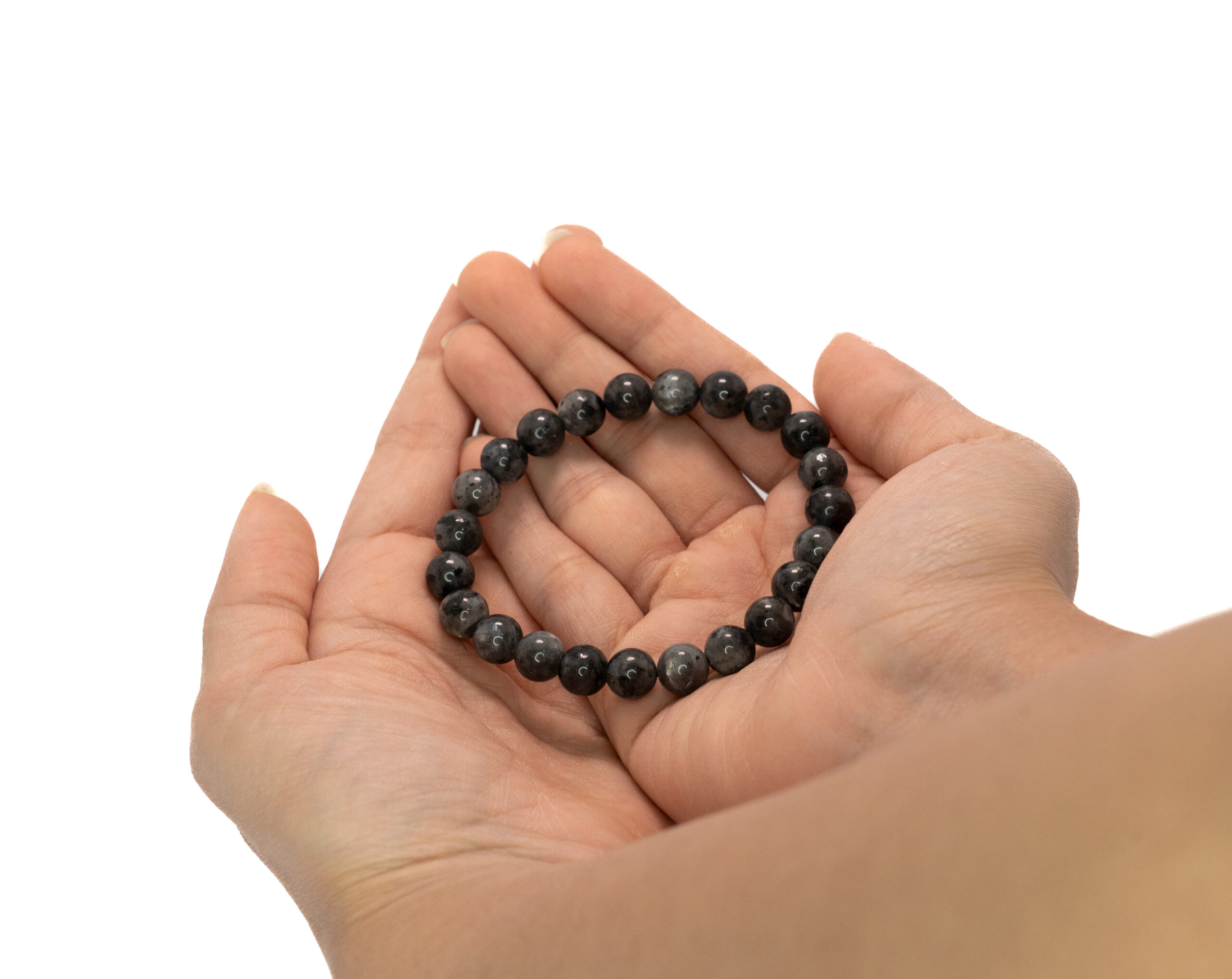 larvakite scaled Grey Labradorite Bracelet