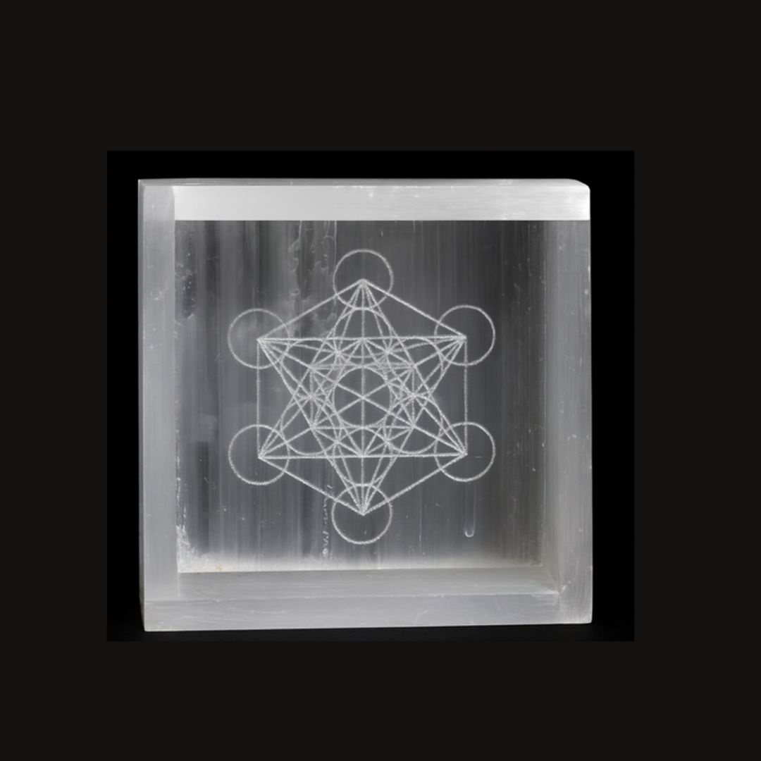 Selenite Tray - Metatron’s Cube
