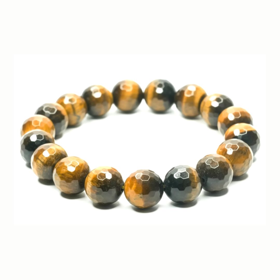 Tiger's Eye Diamond Cut Bracelet 2 tgrp Tiger's Eye Diamond Cut Bracelet