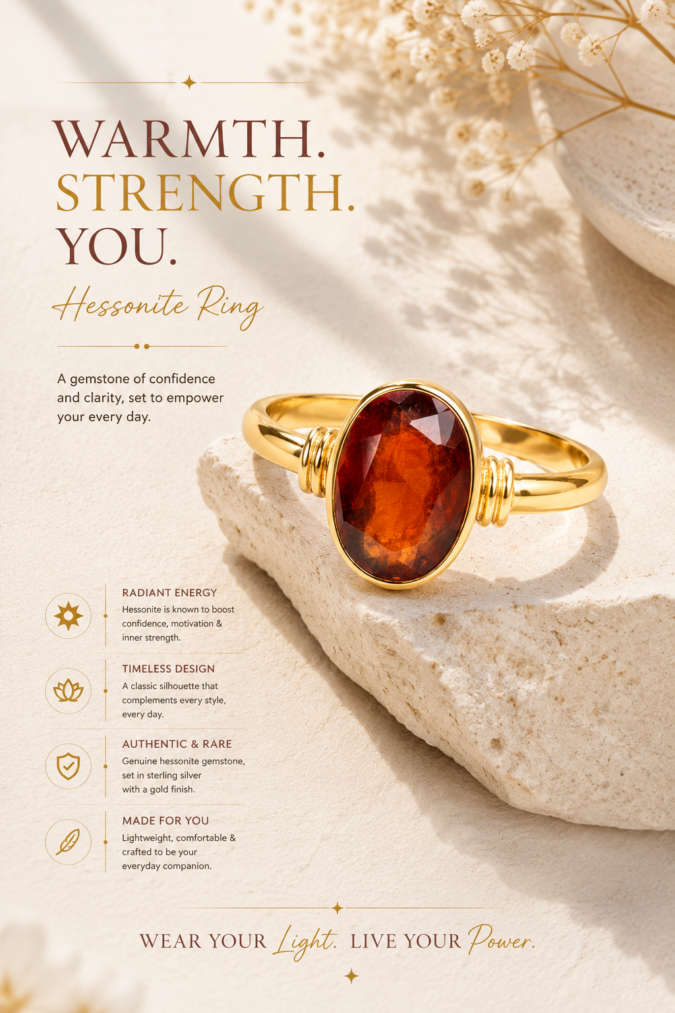 Hessonite Ring Rs. 3990/- (Gomed 7+ Ratti)