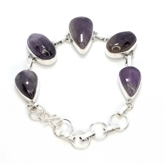 Amethyst String Bracelet 1 AAmethyst Bracelet b Amethyst String Bracelet