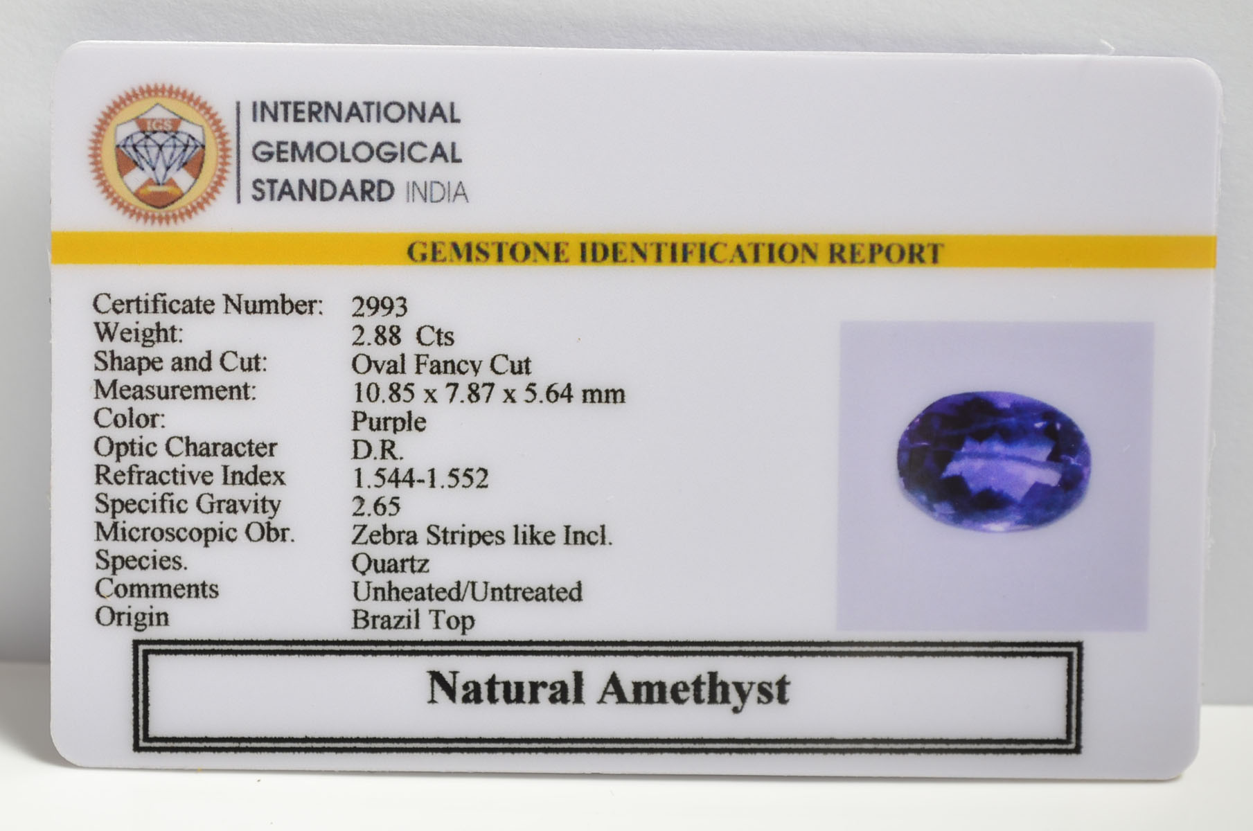 AME1137 2 AMETHYST 2.88 Ct.