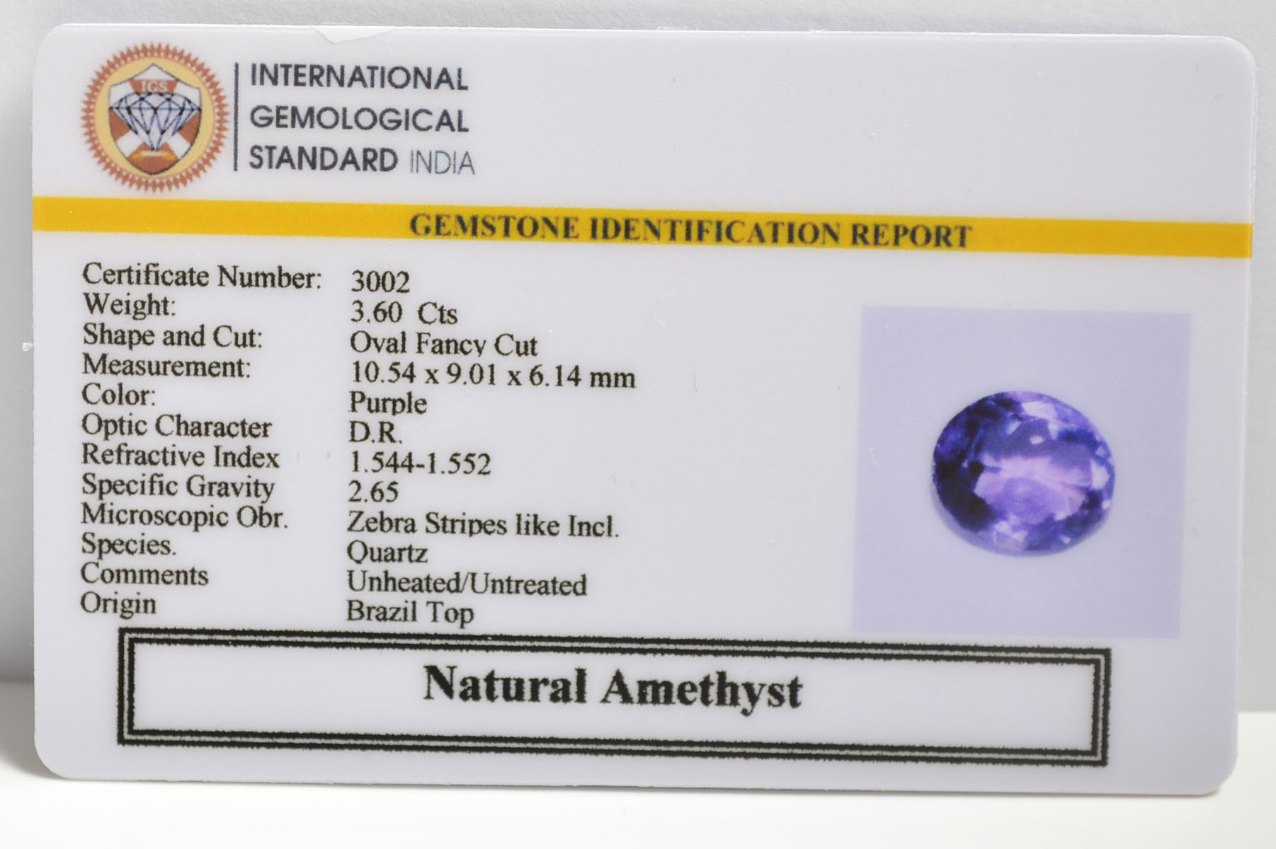 AME1144 2 AMETHYST 3.6 Ct.