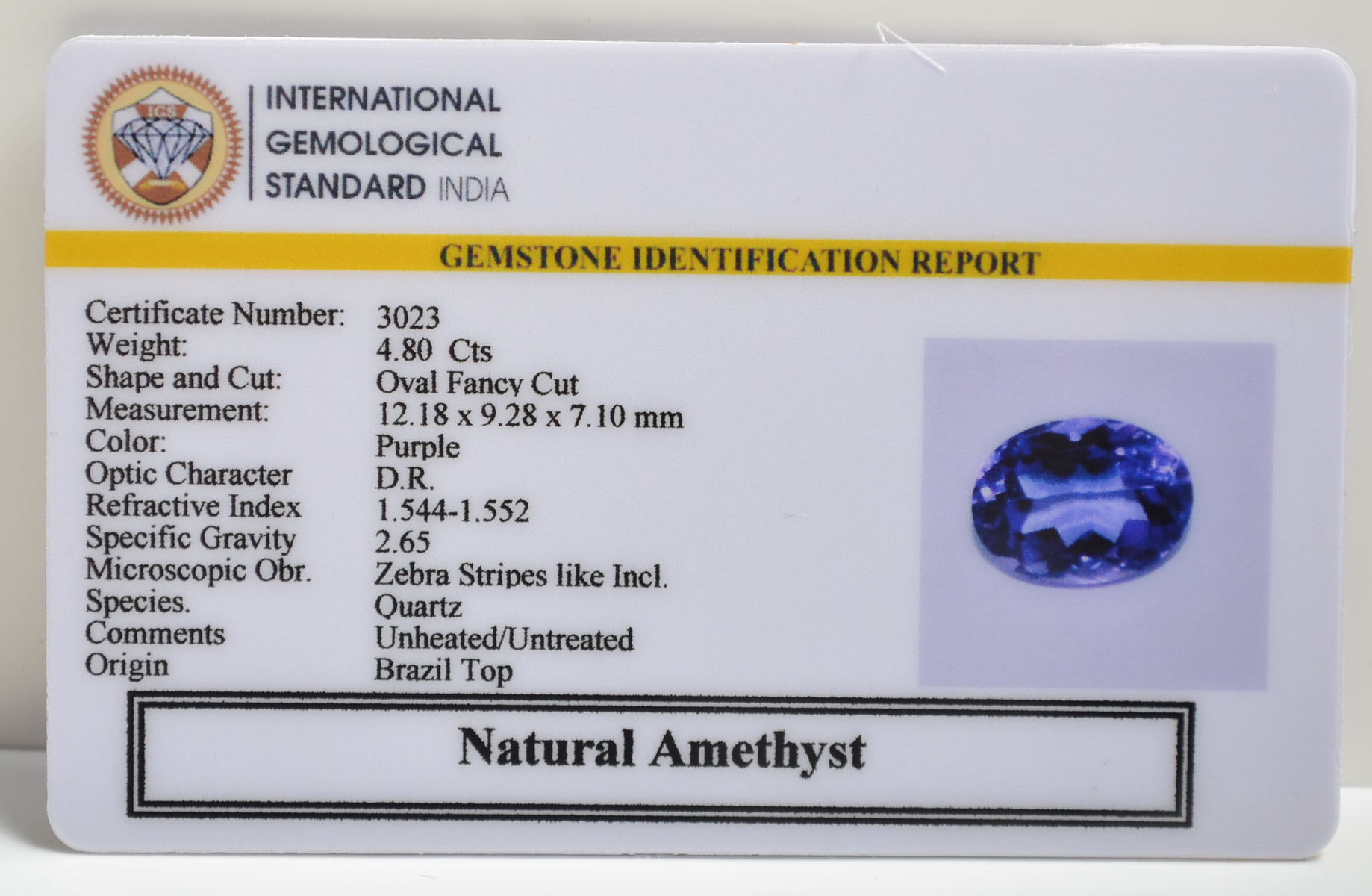 AME1157 2 AMETHYST 4.8 Ct.