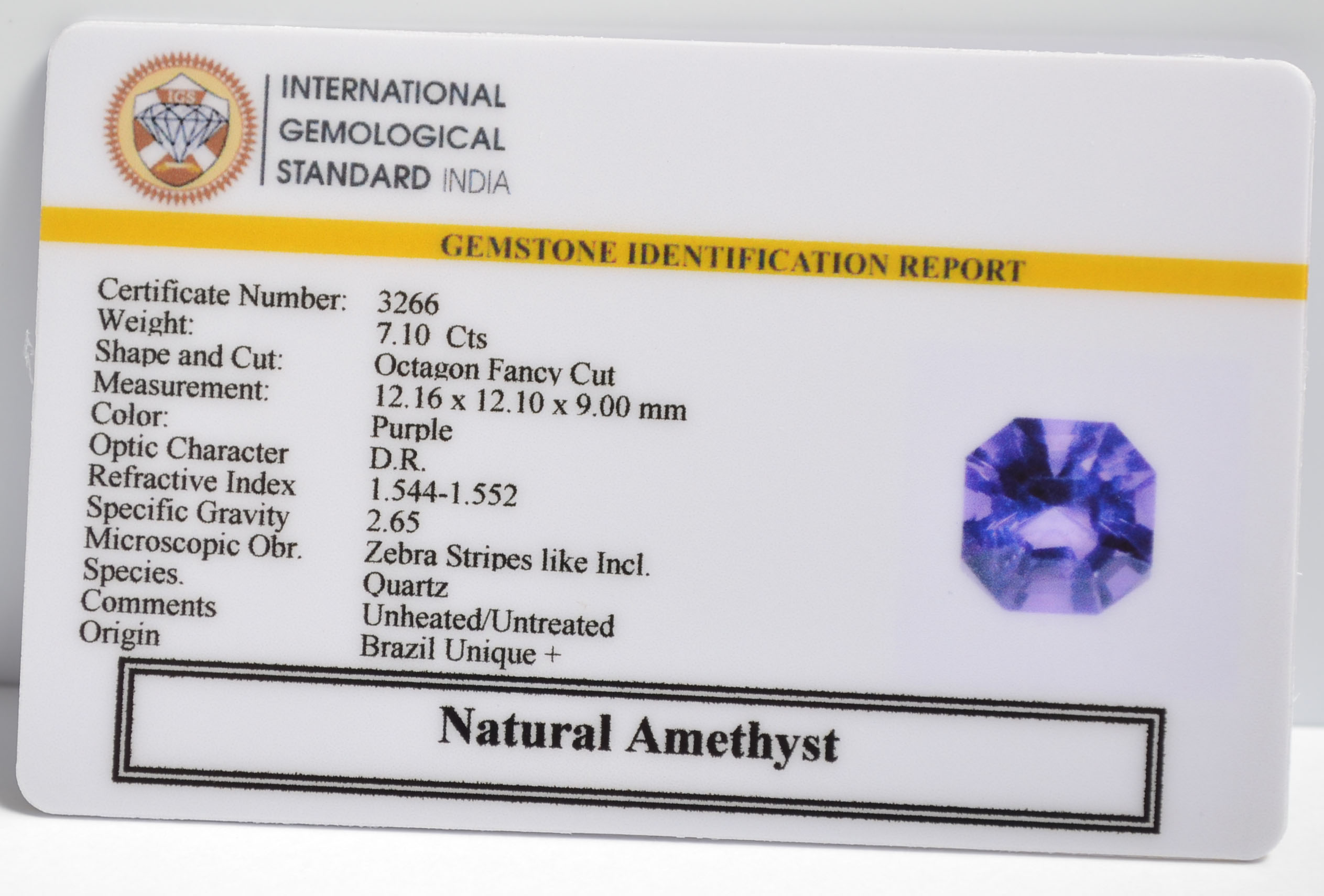 AME1177 2 AMETHYST 7.1 Ct.