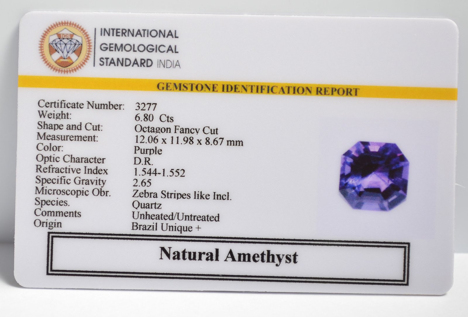 AME1184 2 1 AMETHYST 6.8 Ct.