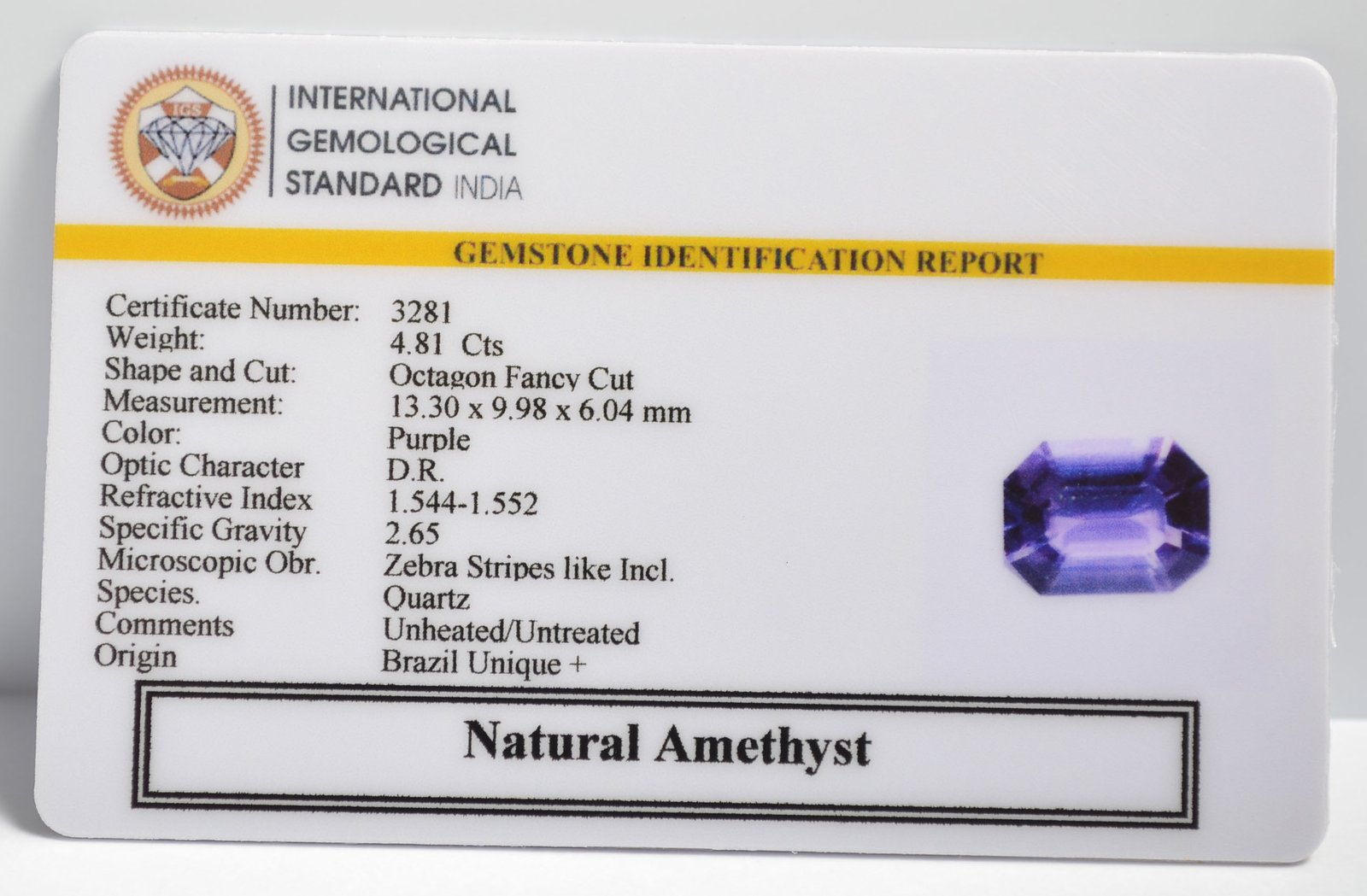 AME1188 2 1 AMETHYST 4.81 Ct.
