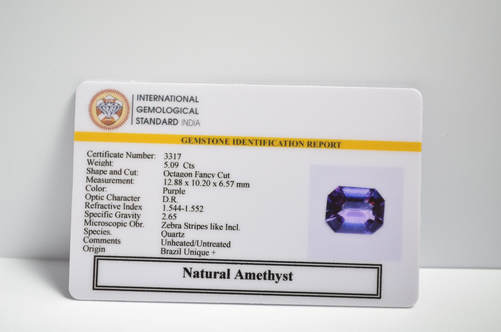 AMETHYST 5.09 Ct. 3 AME1211 2 1 AMETHYST 5.09 Ct.