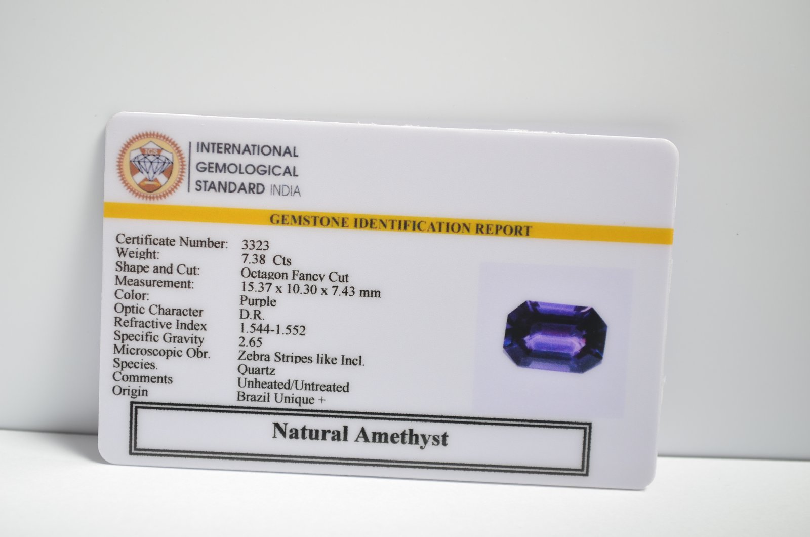 AME1213 2 1 AMETHYST 7.38 Ct.