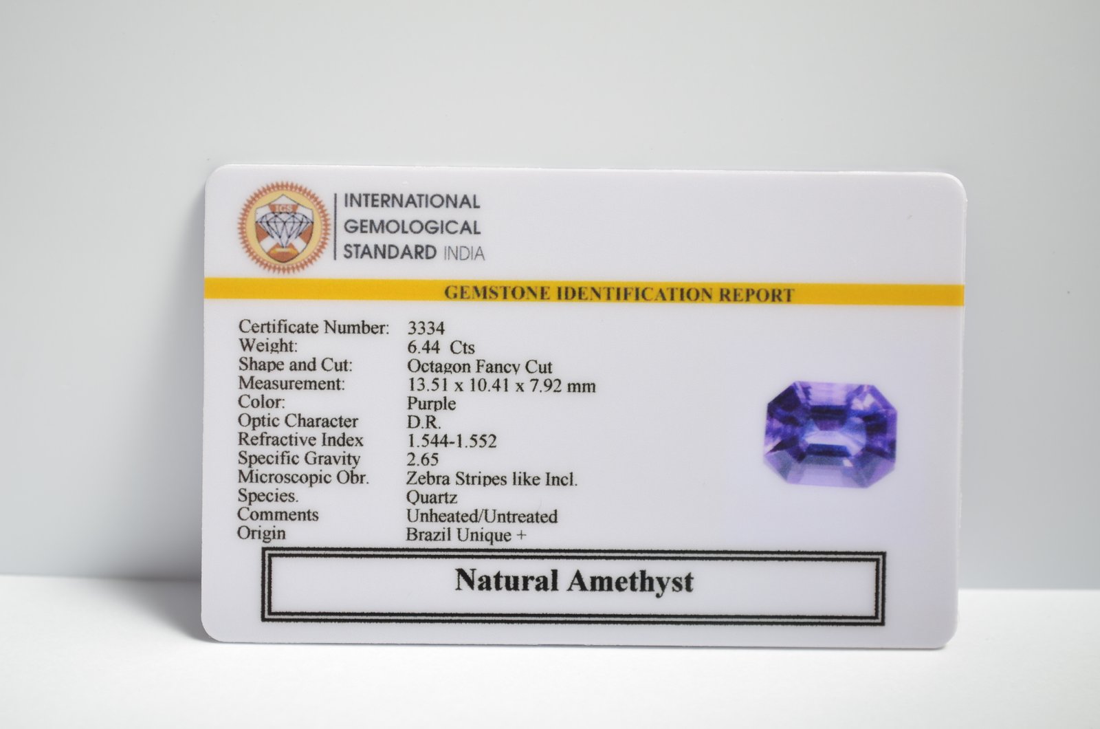 AME1222 2 1 AMETHYST 6.44 Ct.