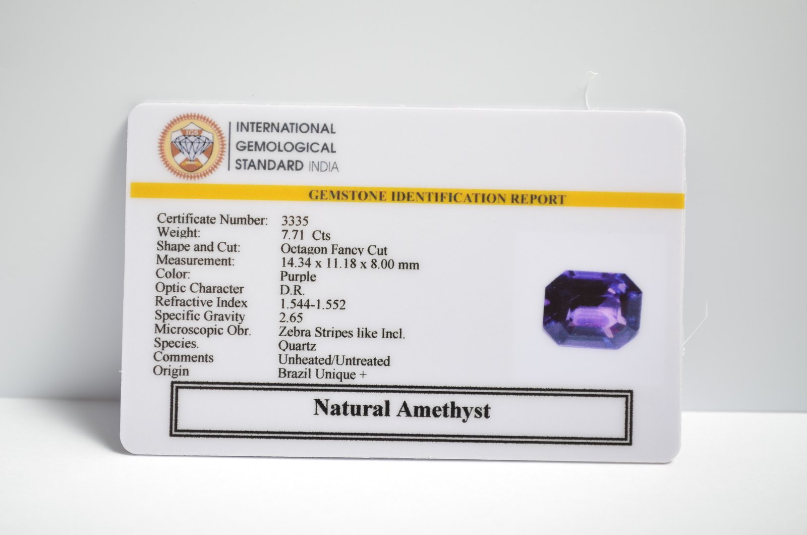 AME1223 2 1 AMETHYST 7.71 Ct.