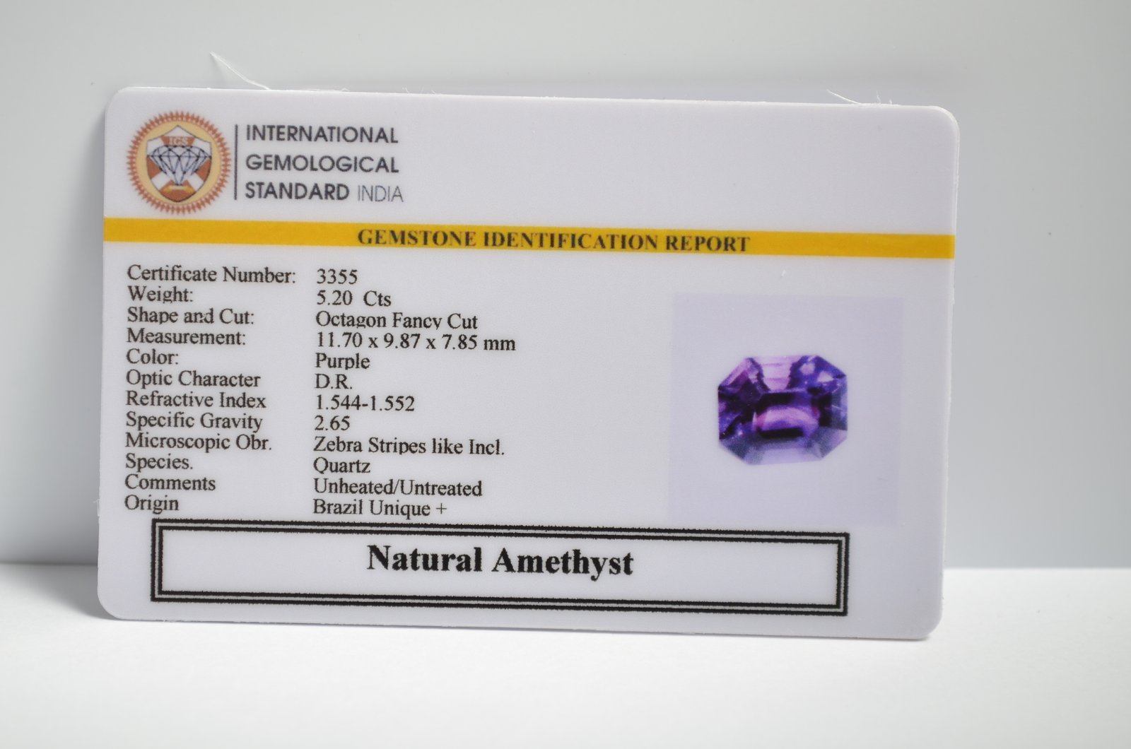 AME1237 2 1 AMETHYST 5.2 Ct.