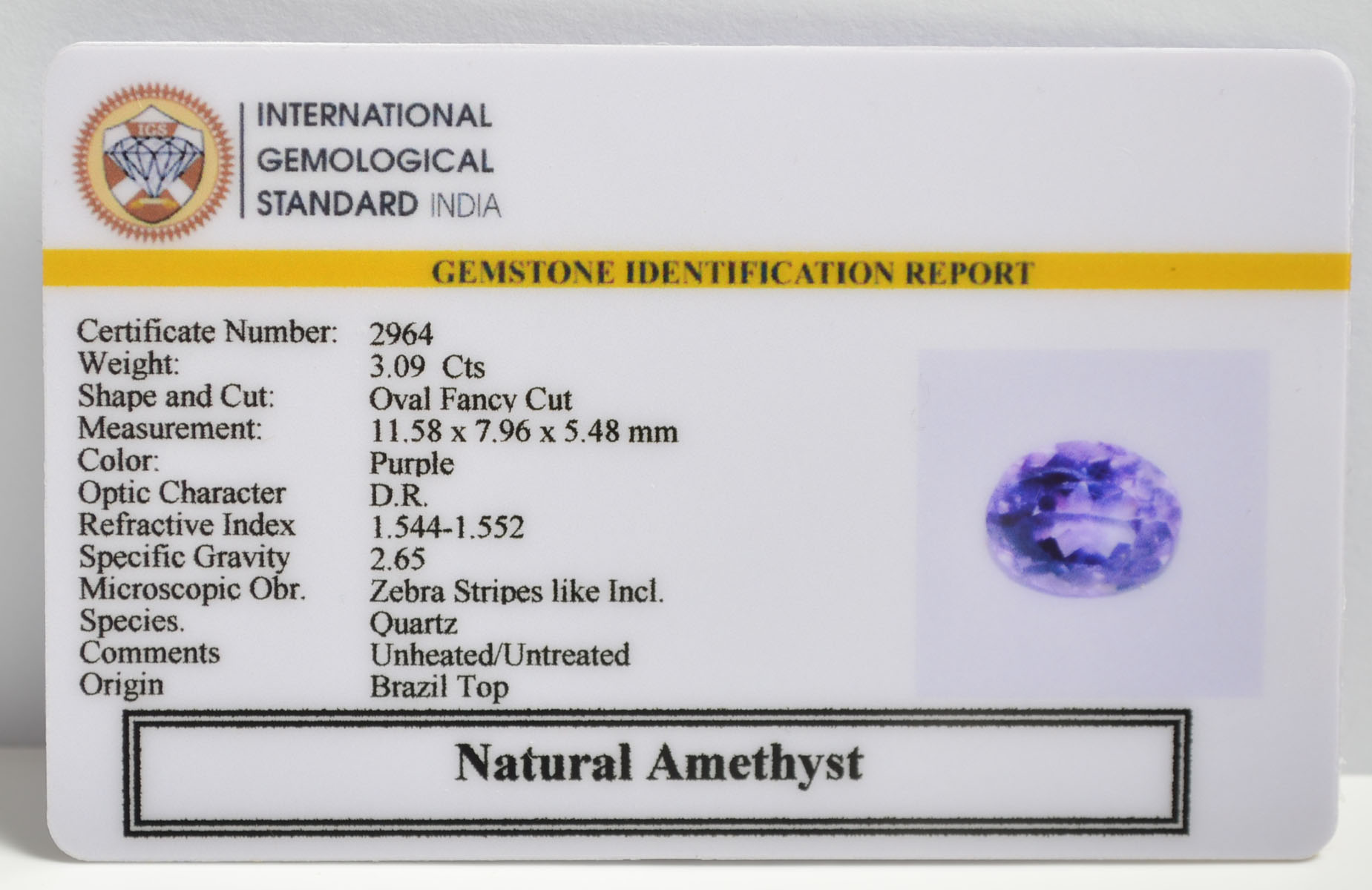 AMEG1107 2 AMETHYST 3.09 Ct.