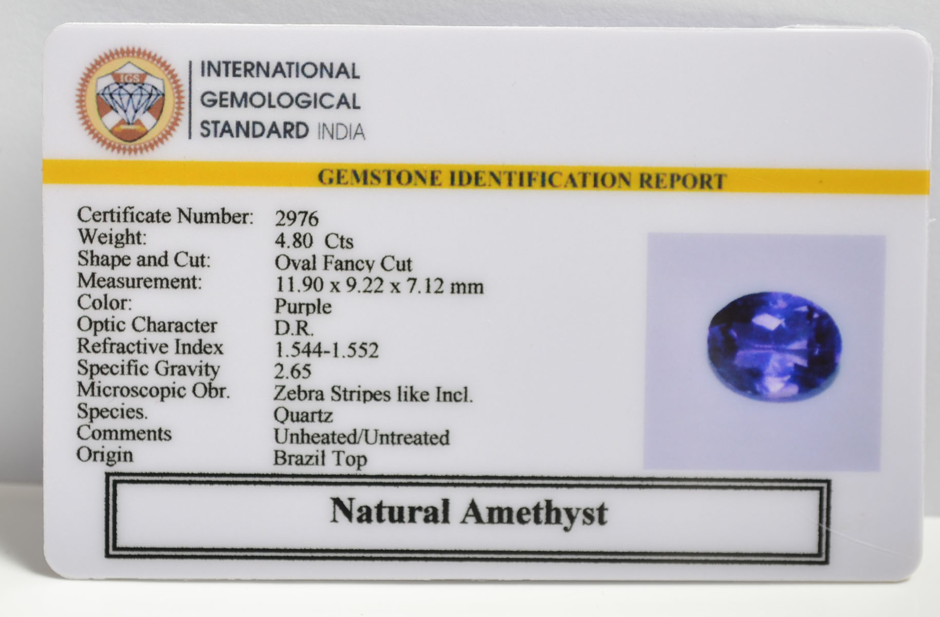 AMEG1109 2 AMETHYST 4.8 Ct.