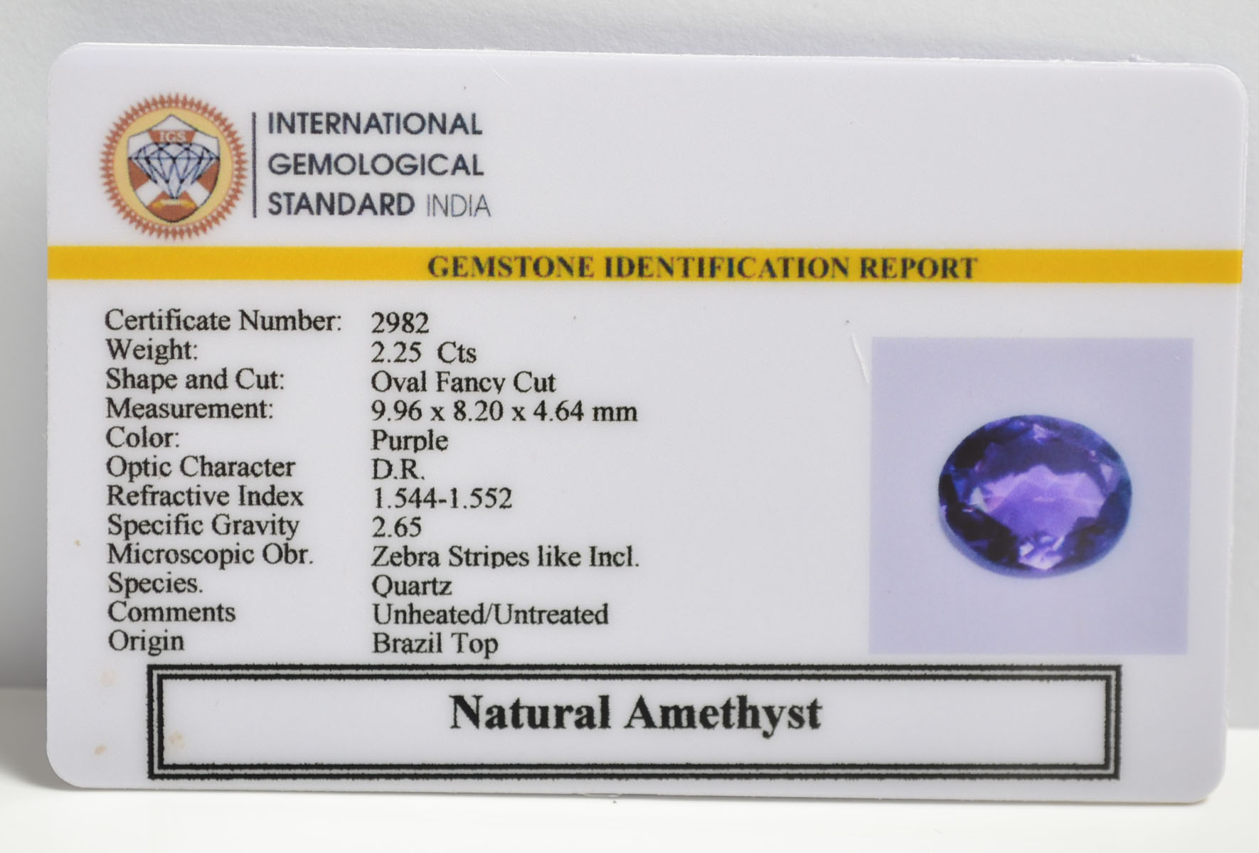 AMEG1110 2 AMETHYST 2.25 Ct.