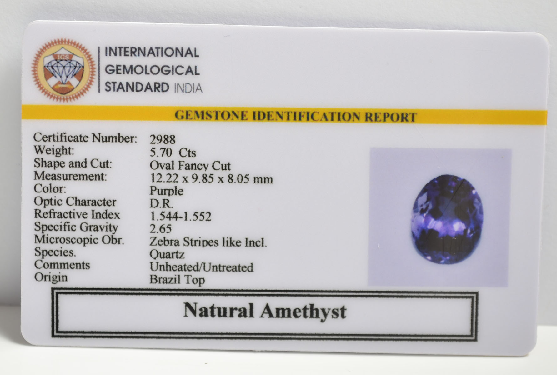 AMEG1111 2 AMETHYST 5.7 Ct.