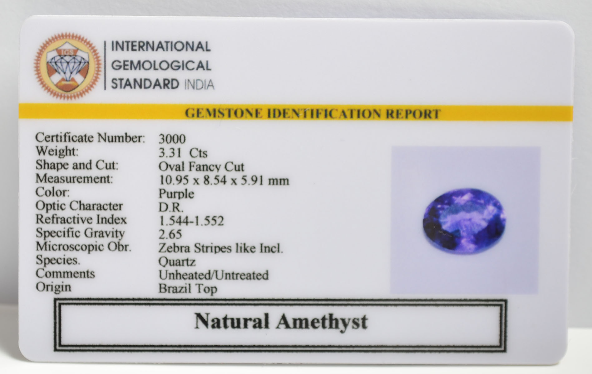 AMEG1113 2 AMETHYST 3.31 Ct.