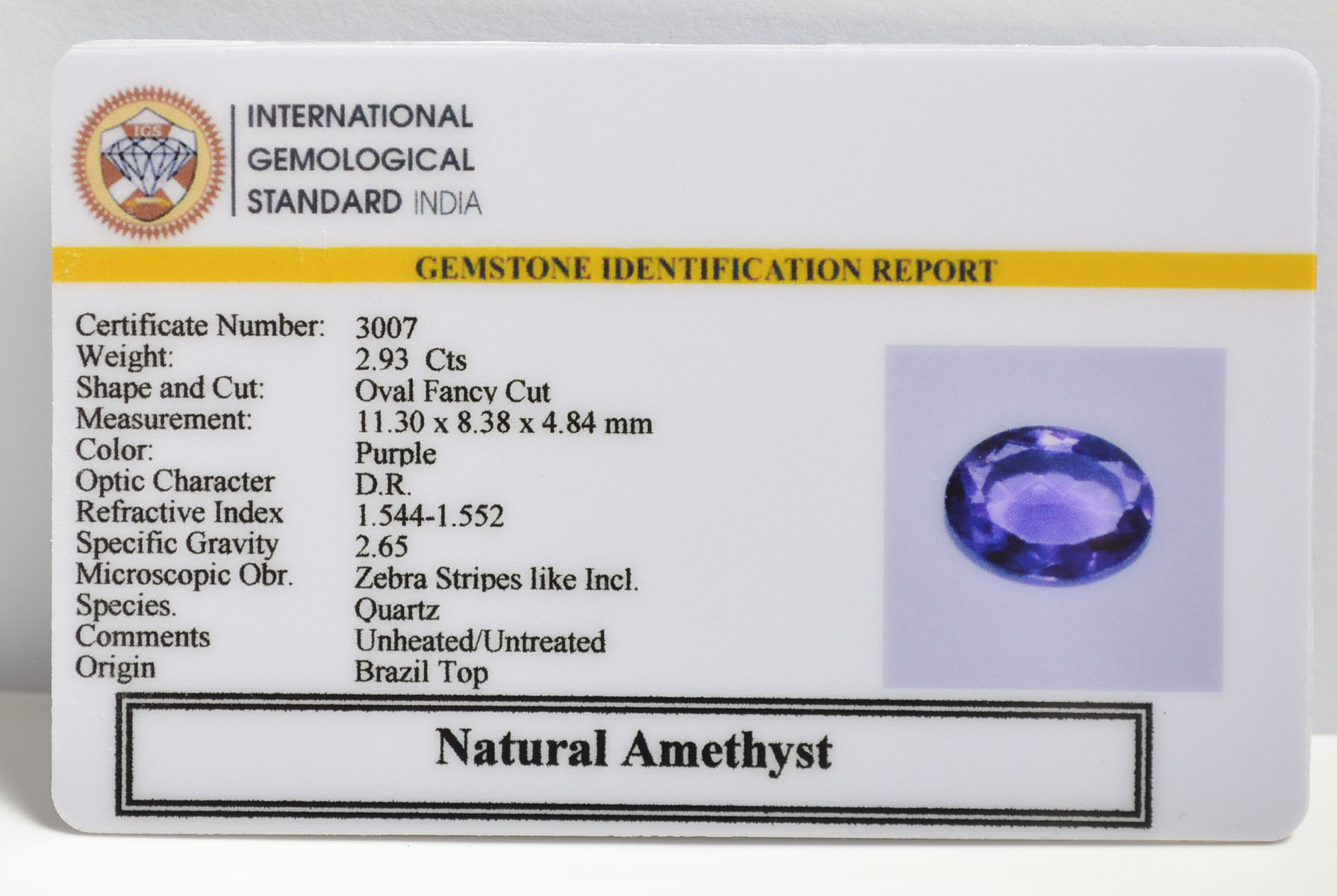 AMEG1115 2 AMETHYST 2.93 Ct.