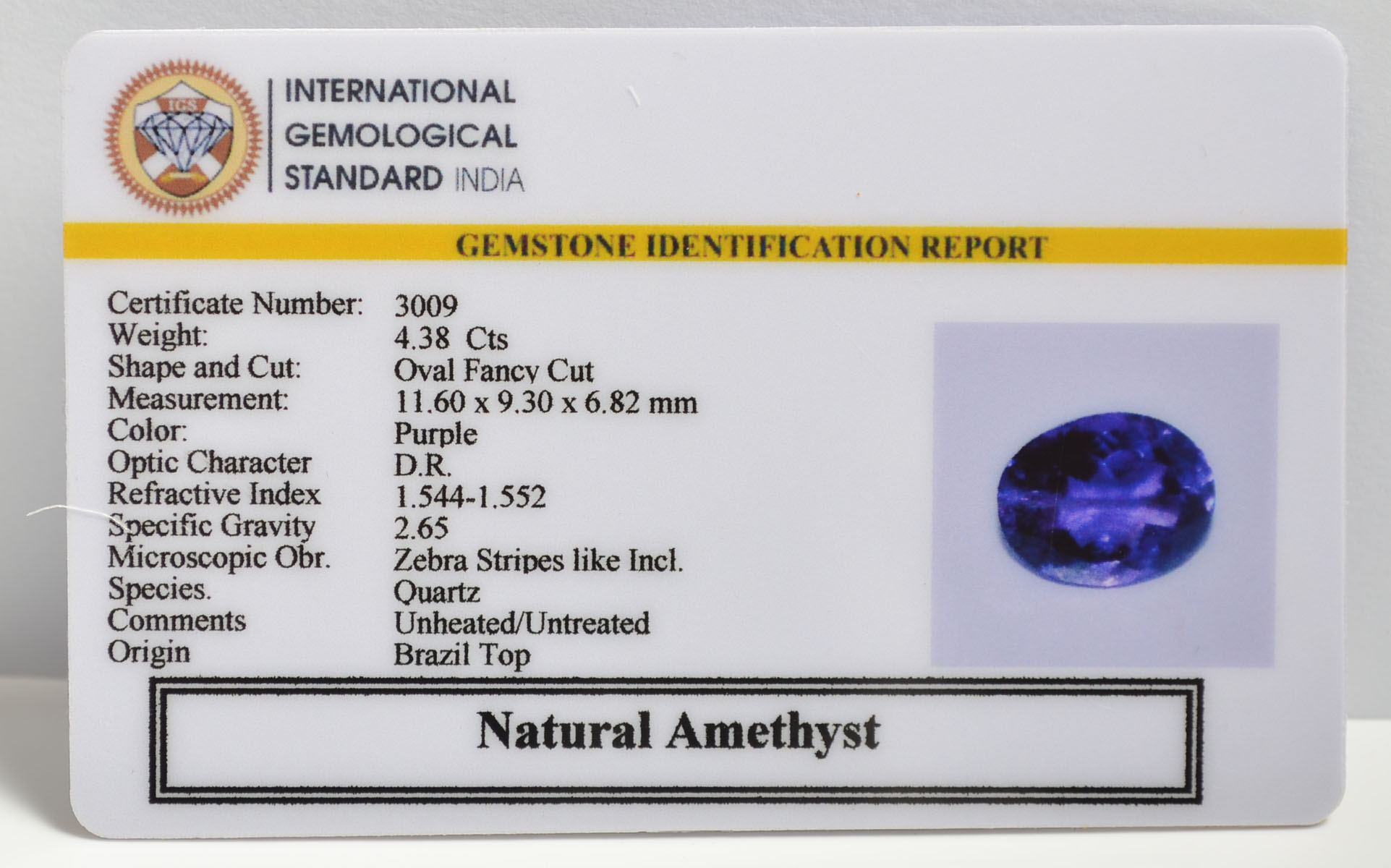 AMEG1117 2 AMETHYST 4.38 Ct.