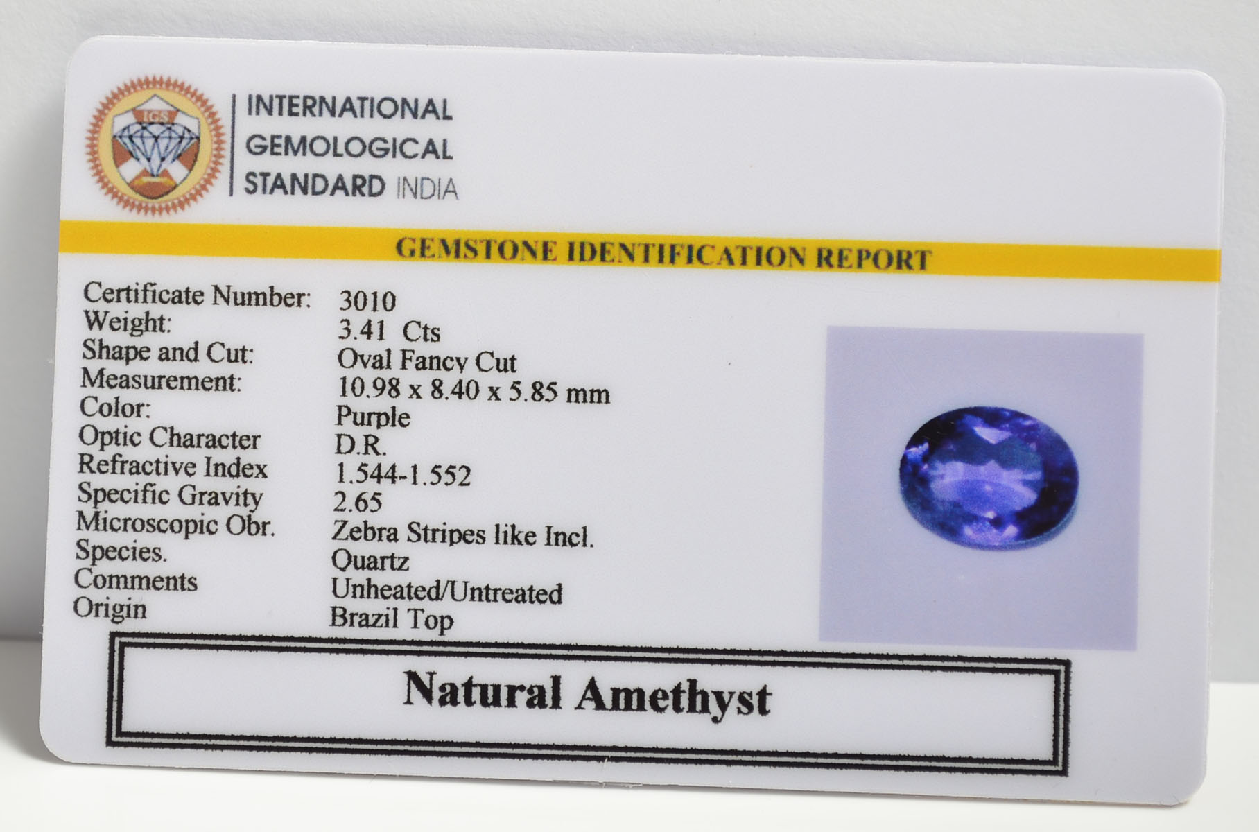 AMEG1118 2 AMETHYST 3.41 Ct.