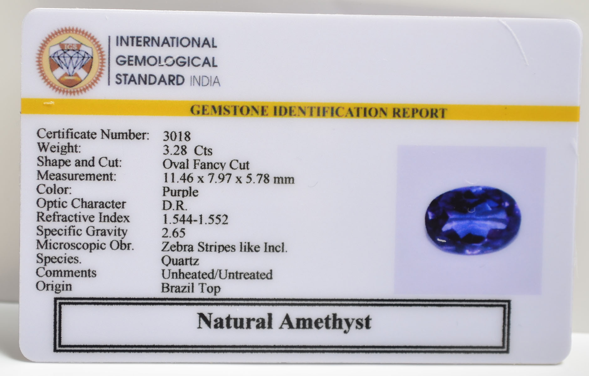 AMEG1121 2 AMETHYST 3.28 Ct.