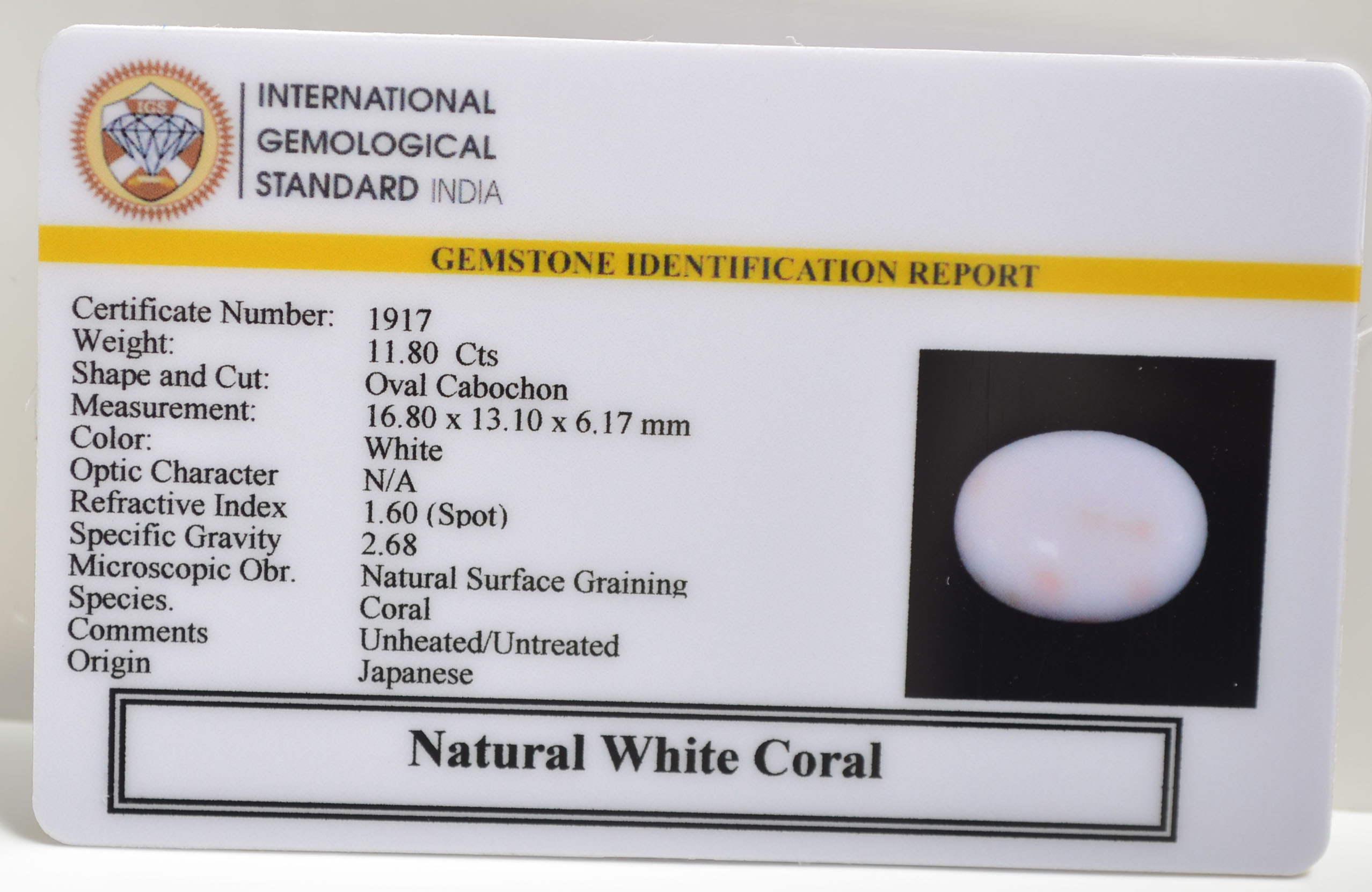 CORAL 11.8 Ct.