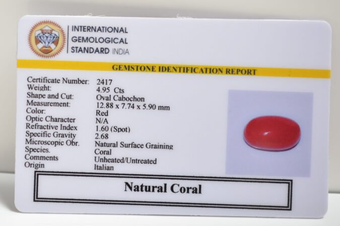 CRLG6081 1 CORAL 4.95 Ct.