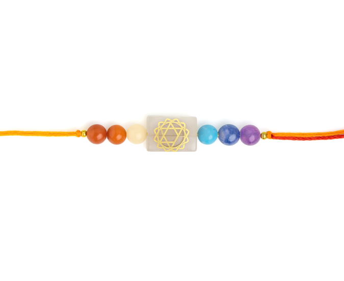 I1 Natural Money Magnet Crystal Rakhi