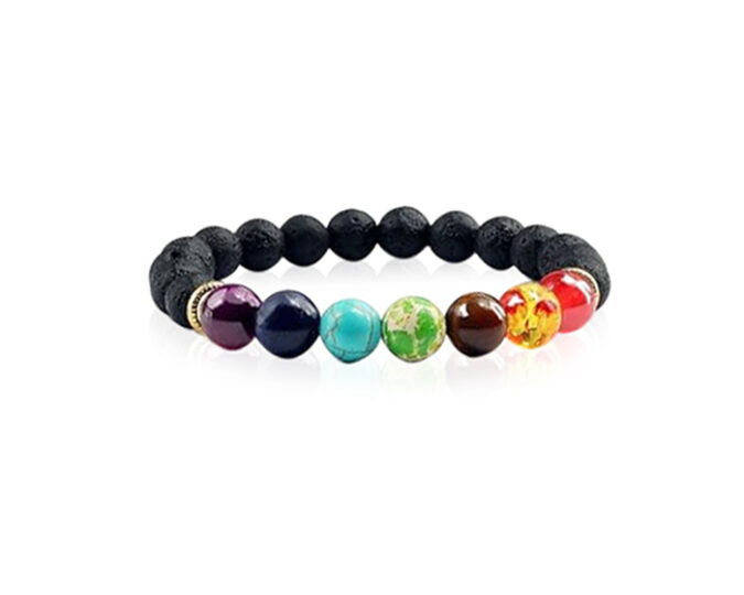 LAVA Seven Chakra Lava Bracelet