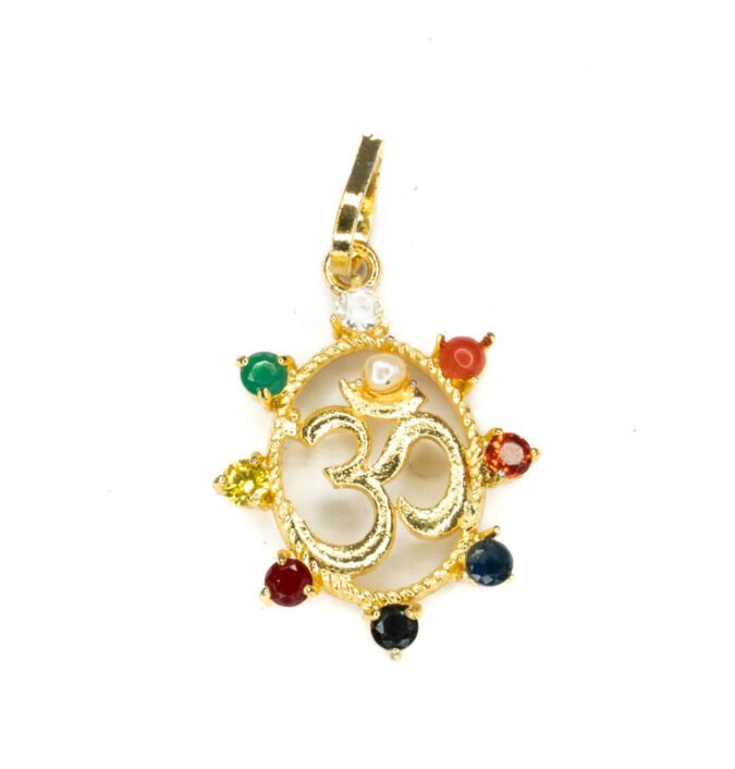 Navaratan pendant5 Om Navratan Pendant