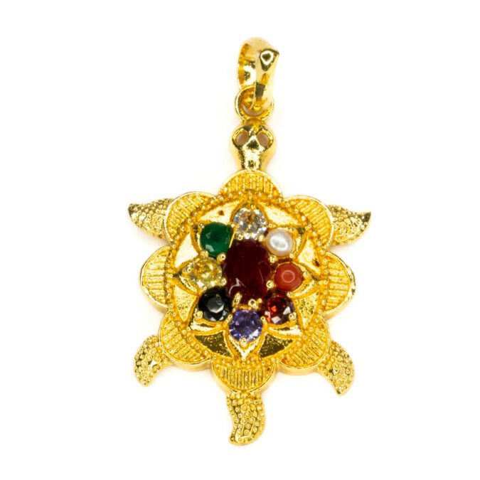 Navaratan pendant8 Navratan Kachua Pendant