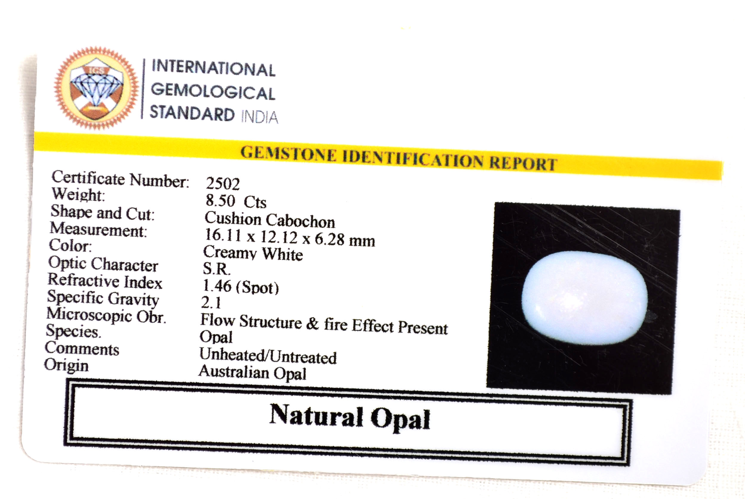 OPAL 8.5 Ct. 3 OPL9254 2 OPAL 8.5 Ct.