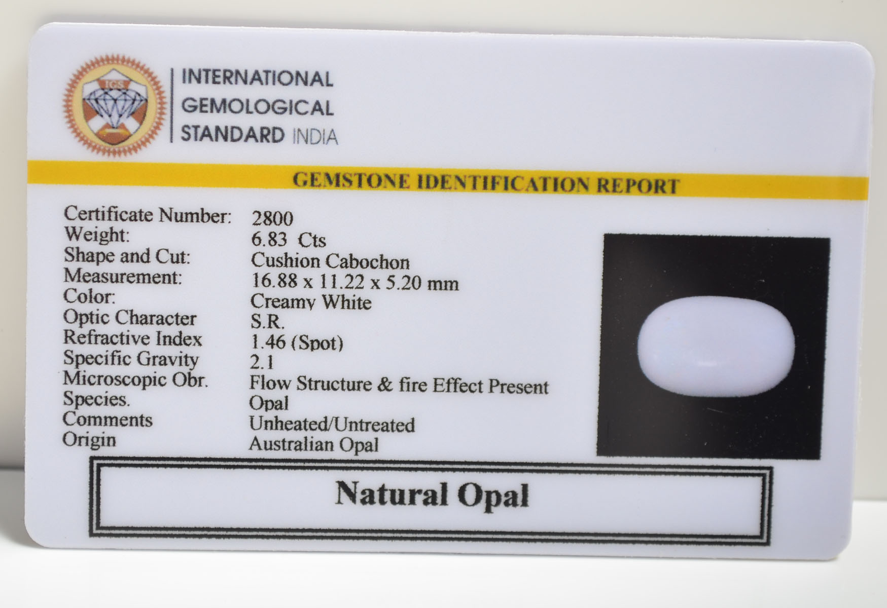 OPL9279 2 OPAL 6.83 Ct.