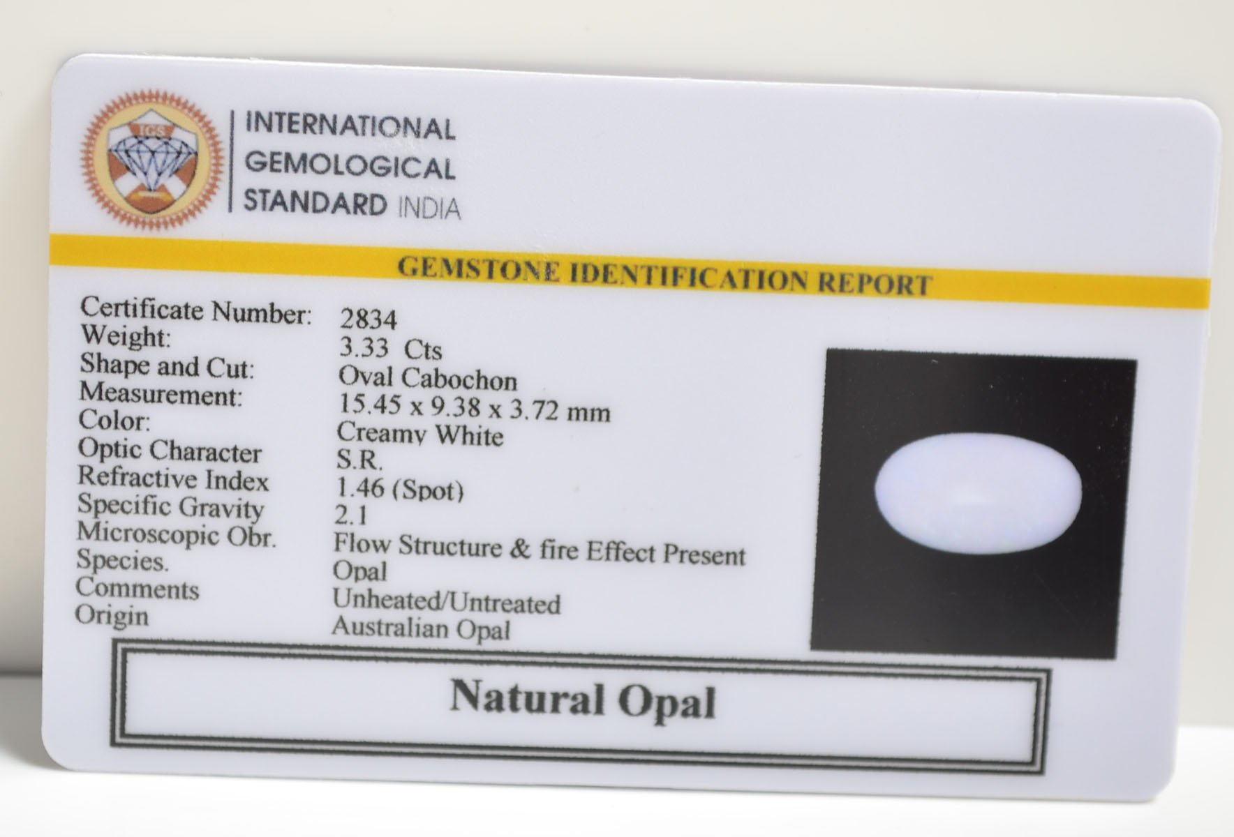 OPAL 3.33 Ct. 3 OPL9303 2 OPAL 3.33 Ct.