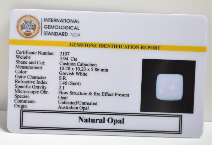 OPLG8800 1 OPAL 4.94 Ct.