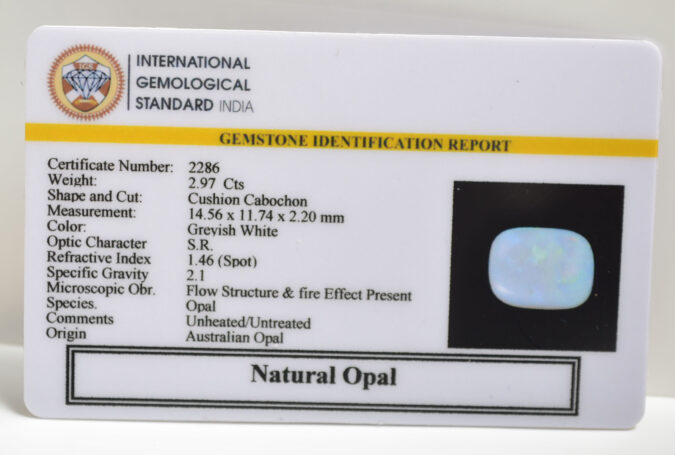 OPLG8805 1 OPAL 2.97 Ct.