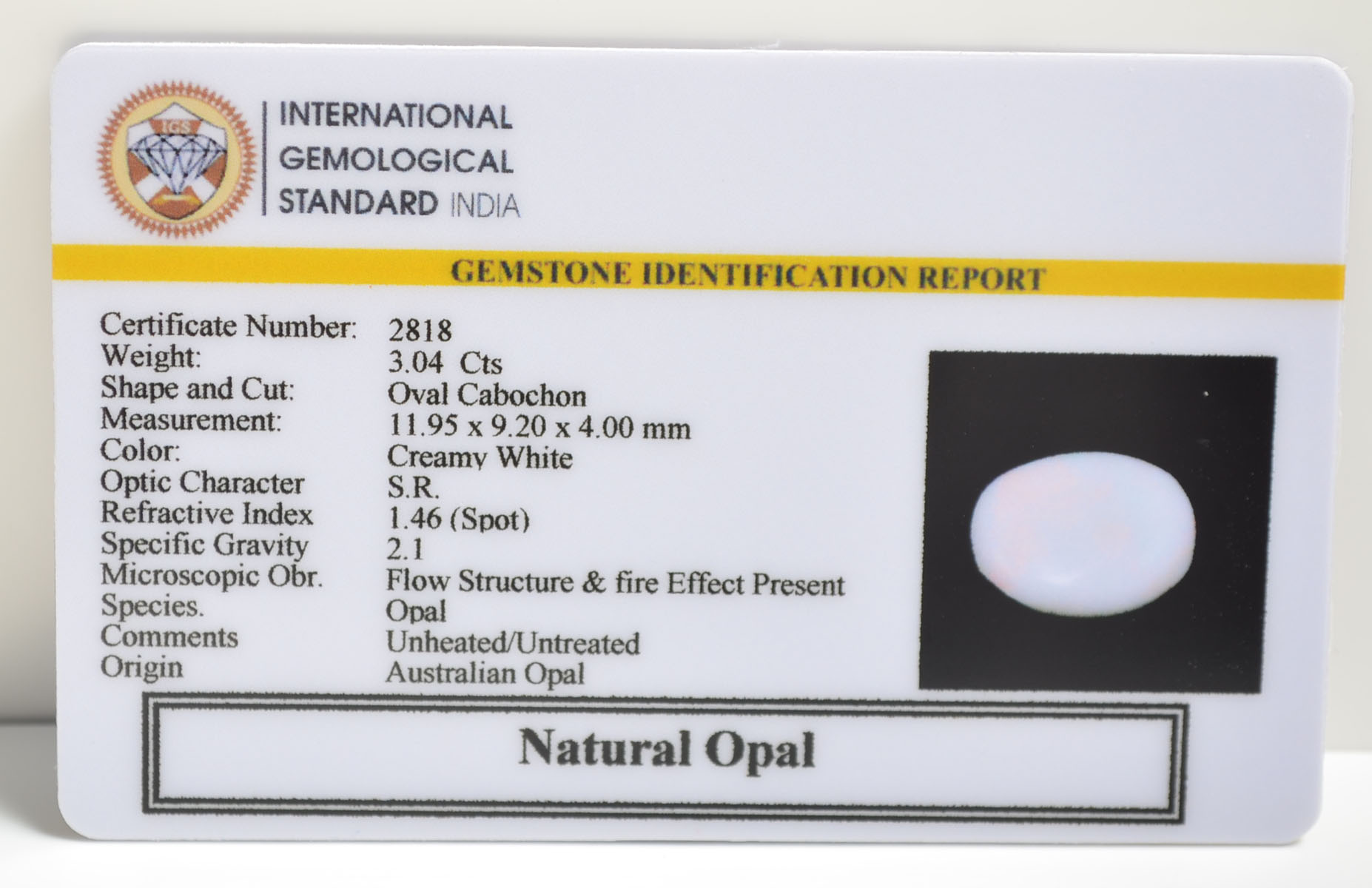 OPLG8886 2 OPAL 3.04 Ct.