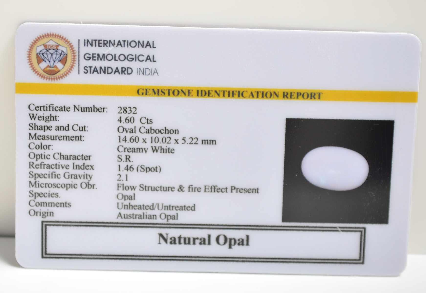 OPLG8888 2 OPAL 4.6 Ct.