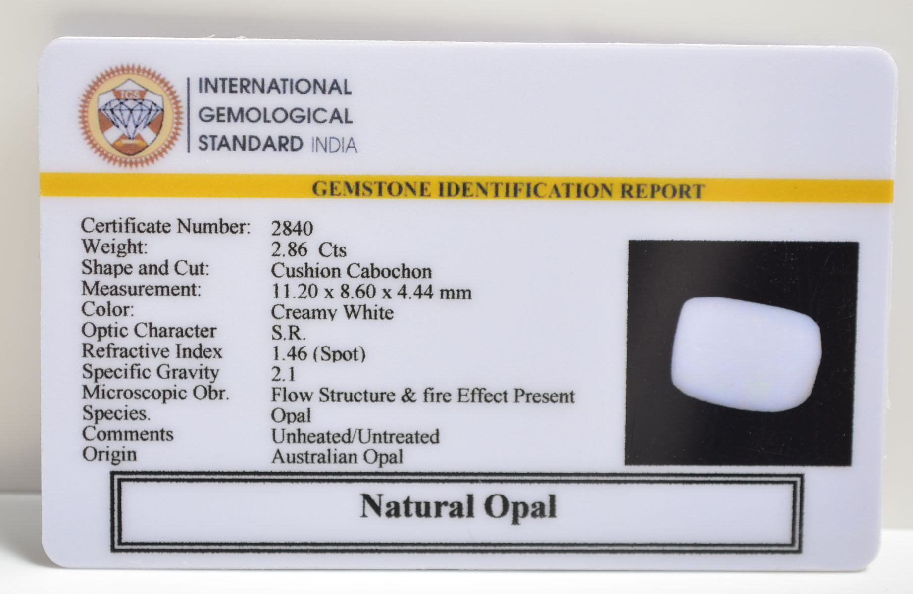 OPAL 2.86 Ct. 3 OPLG8890 2 OPAL 2.86 Ct.