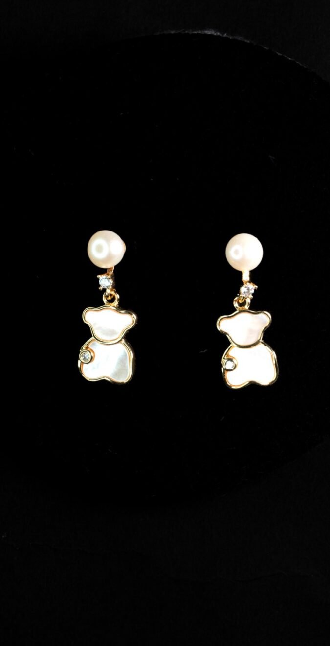 Pearl Earings 17 1 Teddy Shape Pearl Earring