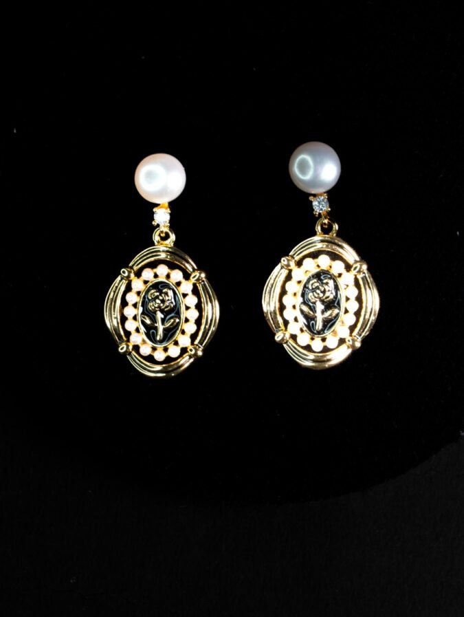 Pearl Earings 19 1 Flower Pearl Earring