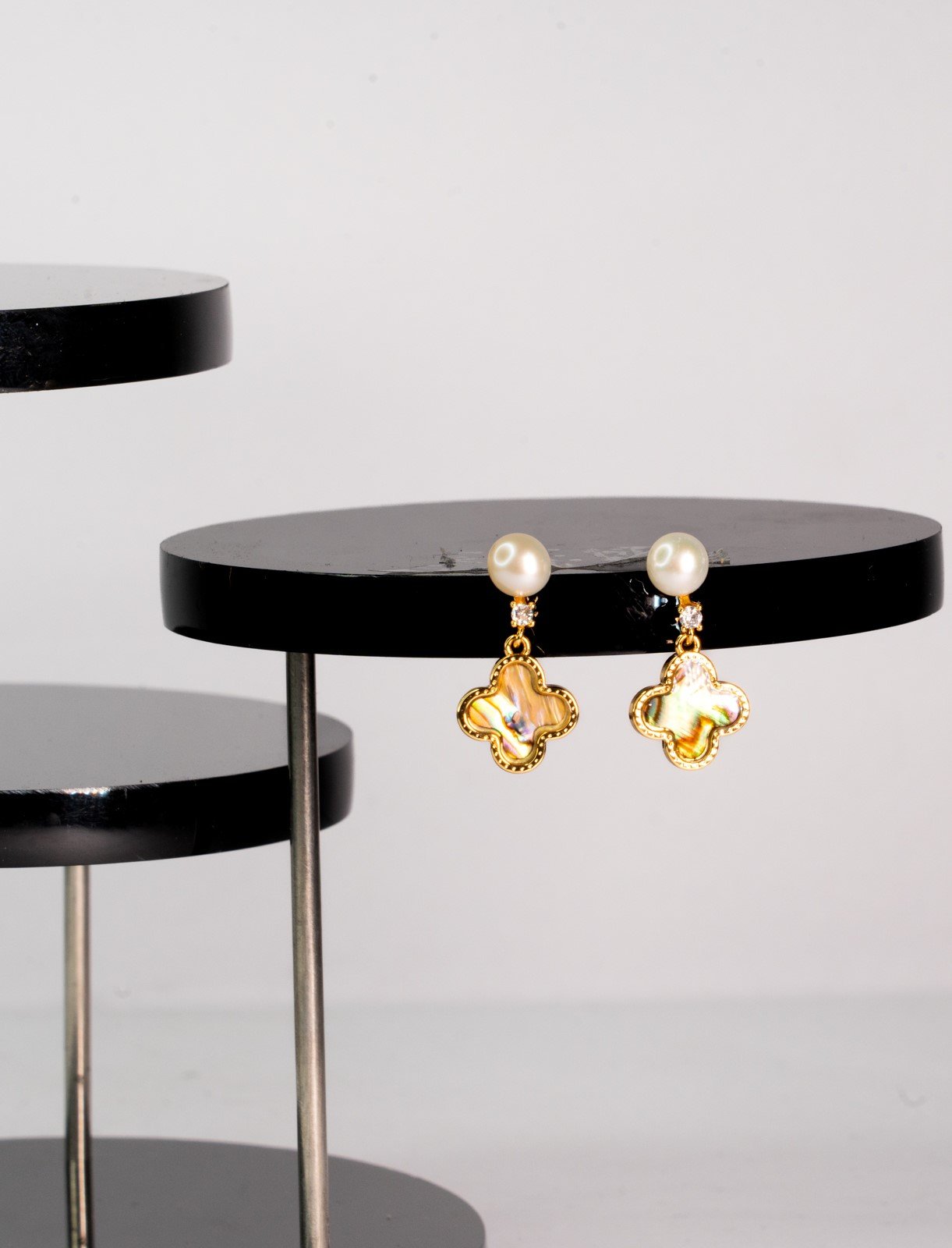 Pearl Earings 22 2 Flower Pearl Earring