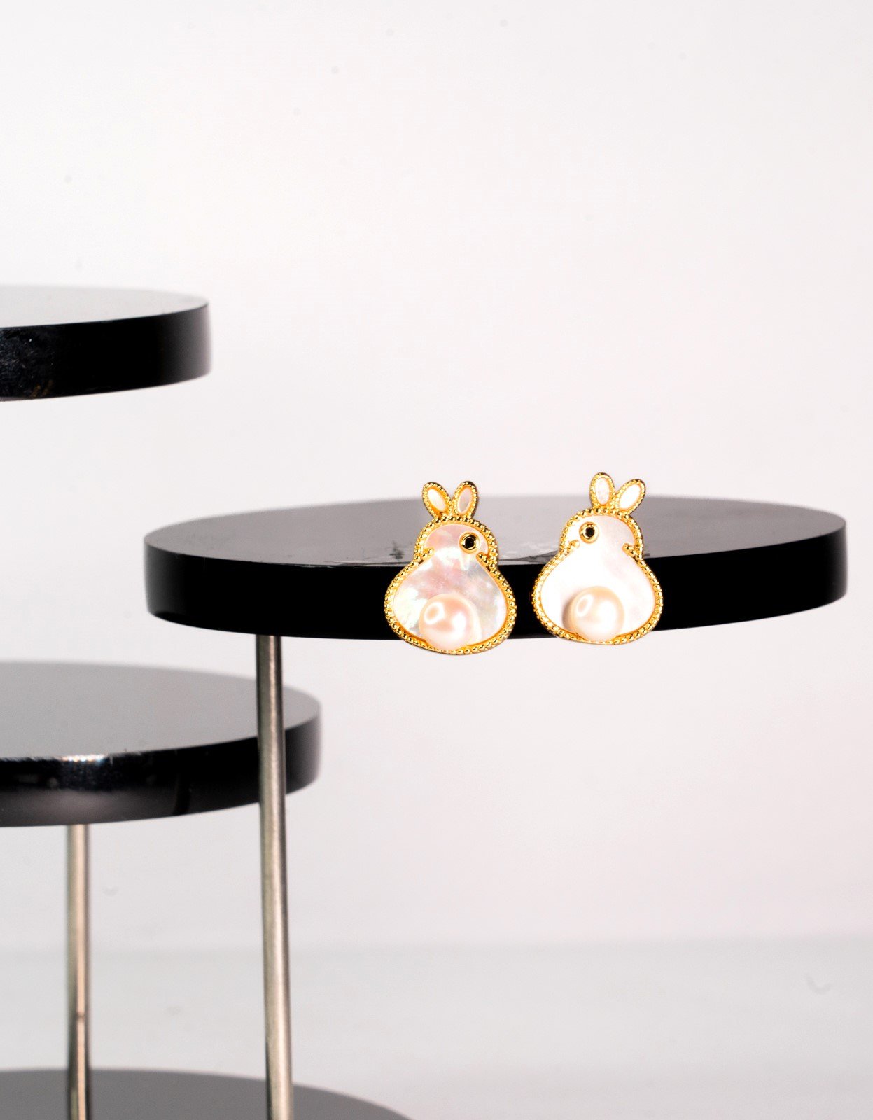 Pearl earings 15 2 Rabbit Shape Pearl Earring