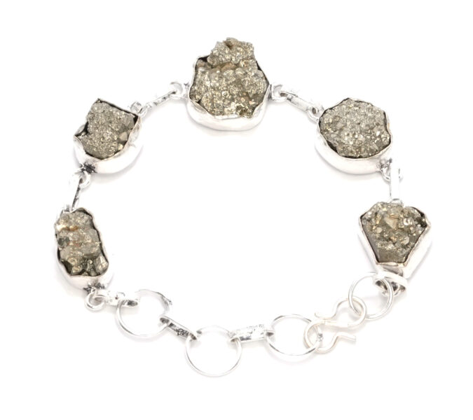 Pyrite String Bracelet 1 Pyrite Bracelet b Pyrite String Bracelet