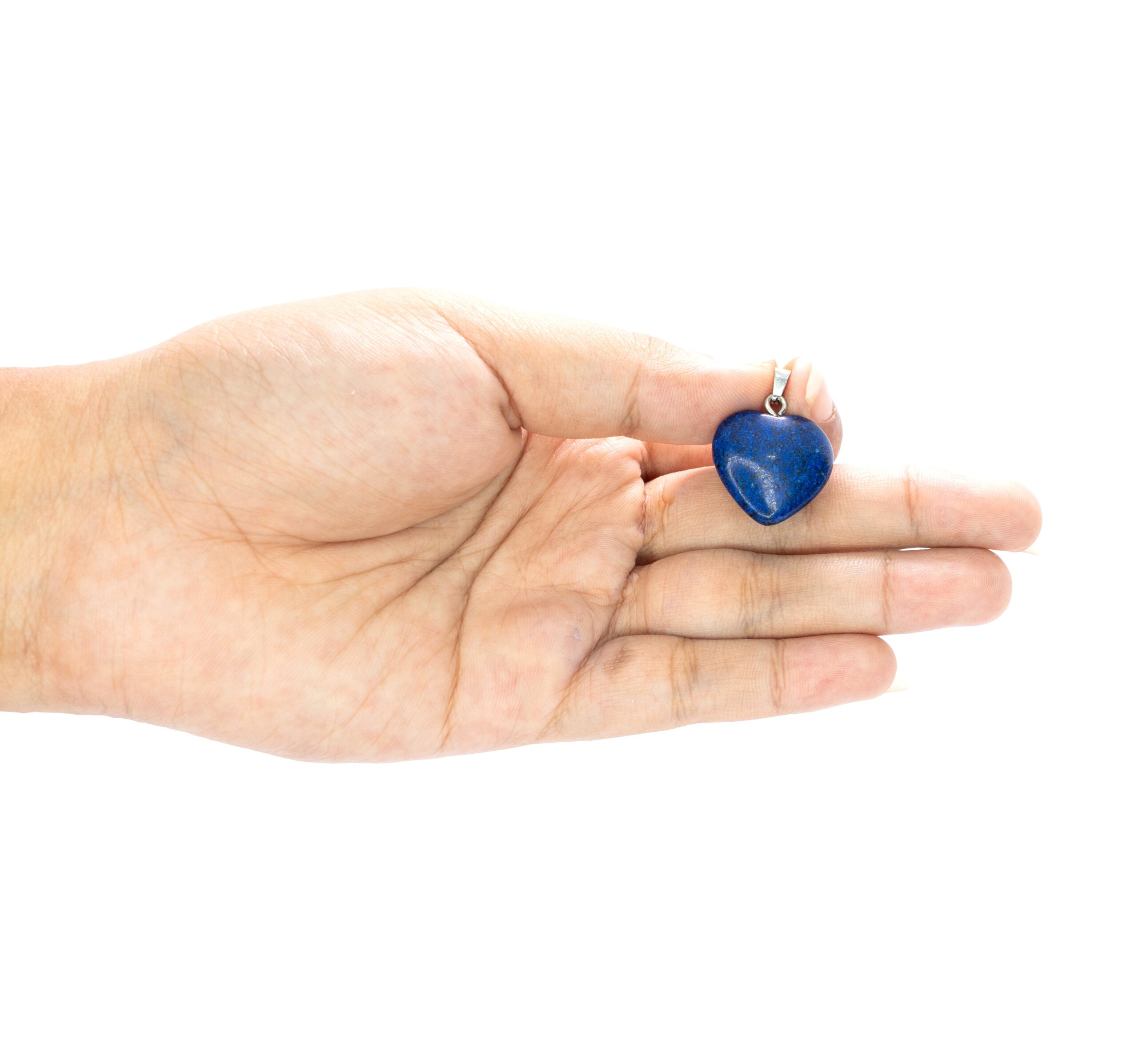 Sodalite heart hand scaled Sodalite Heart Pendant