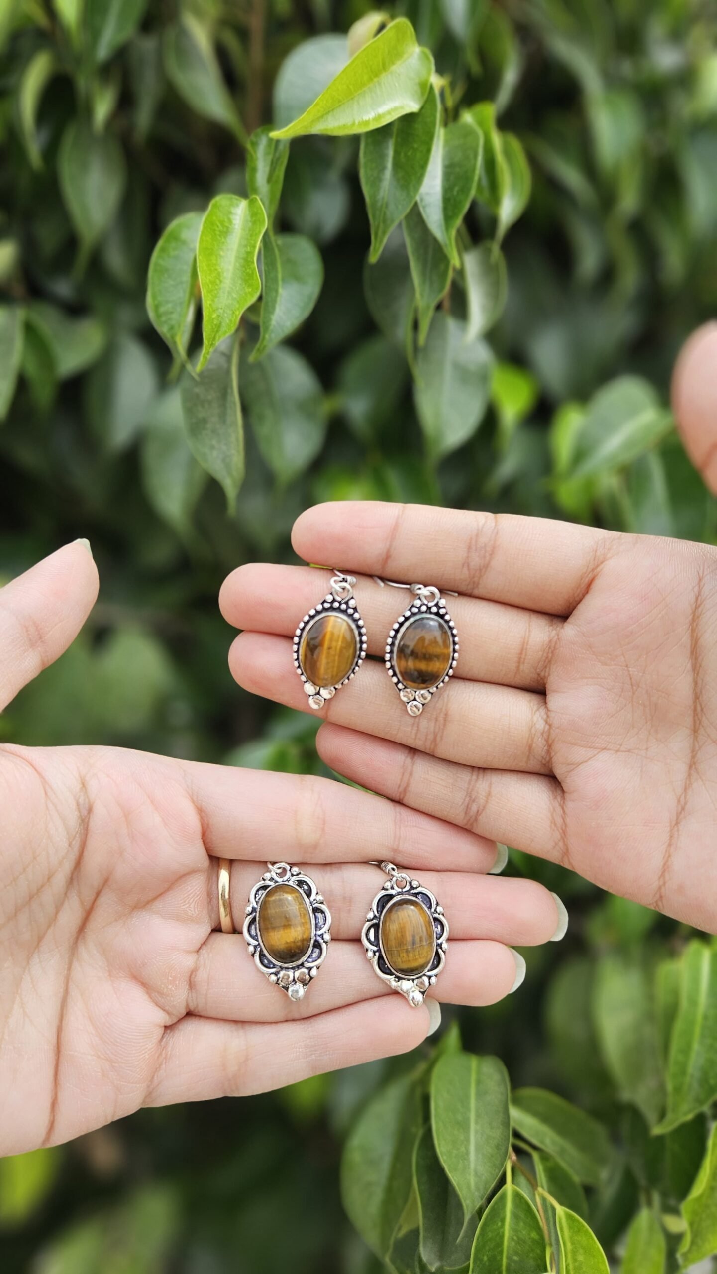 Tiger Eye Earrings 1 scaled Natural Tiger's Eye Earring